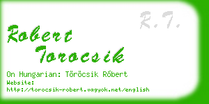 robert torocsik business card